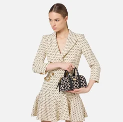 Elisabetta Franchi Mini Bauletto Monogram Travel^ Valigeria