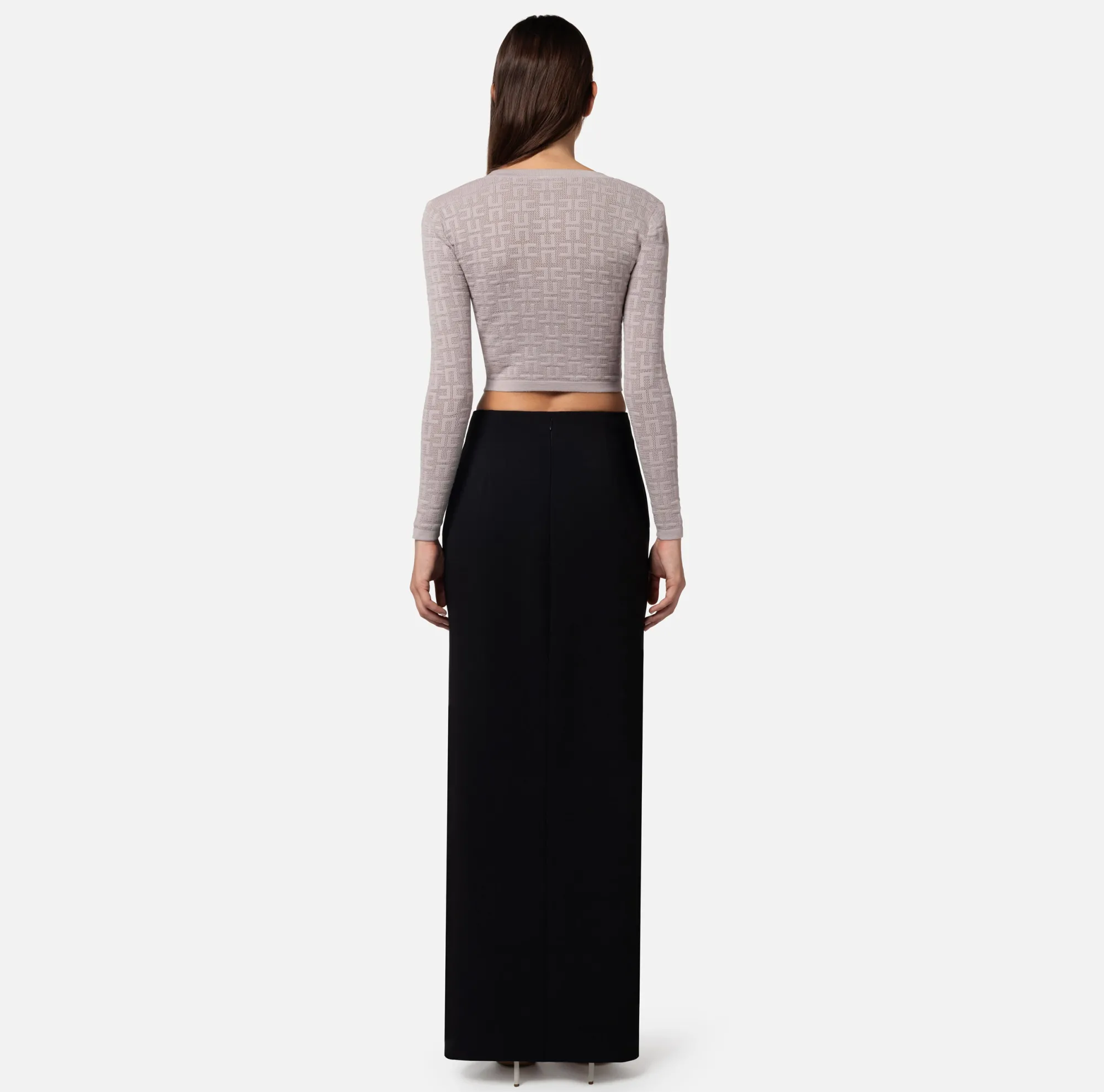 Elisabetta Franchi Mini Cardigan In Viscosa Punto Traforato^ Maglieria E Felpe