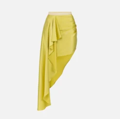 Elisabetta Franchi Minigonna In Crepe Con Drappeggio^ Gonne