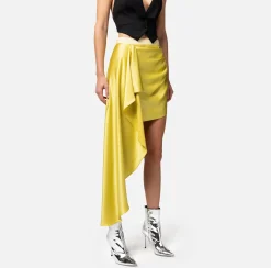 Elisabetta Franchi Minigonna In Crepe Con Drappeggio^ Gonne