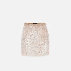 Elisabetta Franchi Minigonna In Organza Sfrangiata^ Gonne