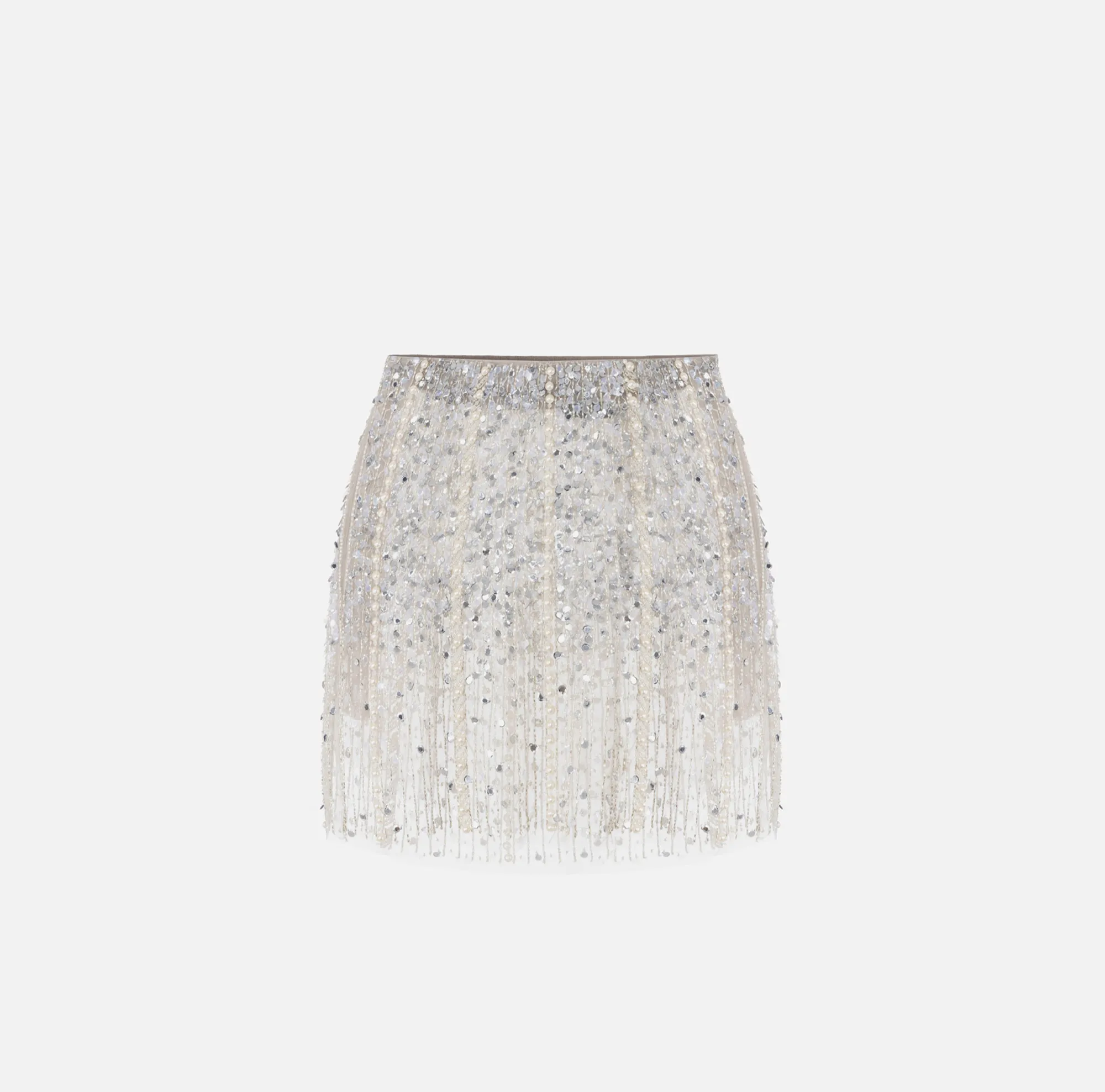Elisabetta Franchi Minigonna In Tulle Ricamato^ Gonne