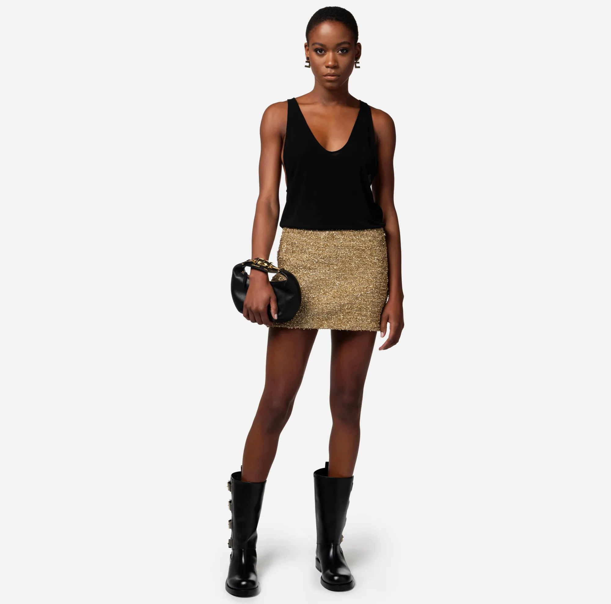 Elisabetta Franchi Minigonna In Tweed Lurex^ Gonne