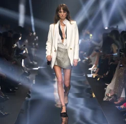 Elisabetta Franchi Minigonna In Tweed Lurex Con Lettering Di Strass^ Gonne