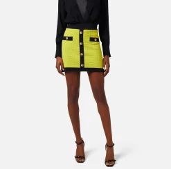 Elisabetta Franchi Minigonna In Viscosa Embossed^ Gonne