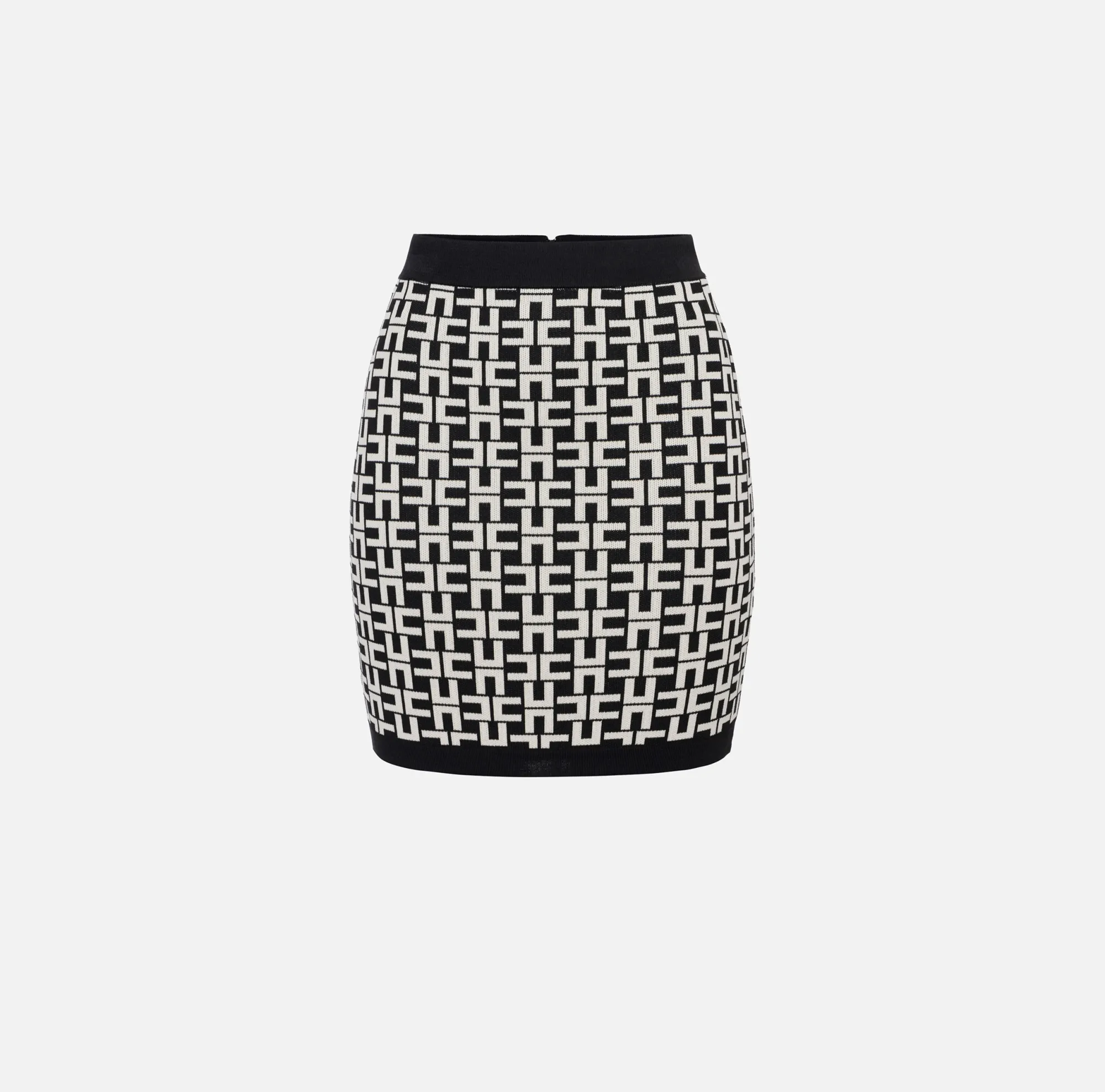 Elisabetta Franchi Minigonna In Viscosa Logo Jacquard^ Gonne