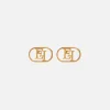 Elisabetta Franchi Orecchini Logo Ovale^ Mostra Tutti