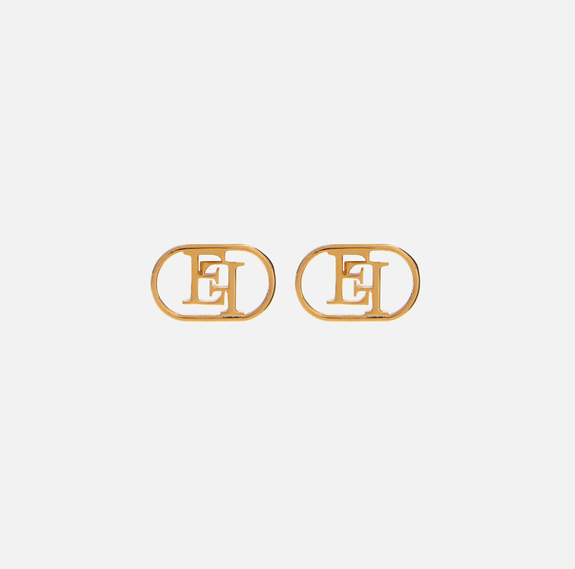 Elisabetta Franchi Orecchini Logo Ovale^ Mostra Tutti
