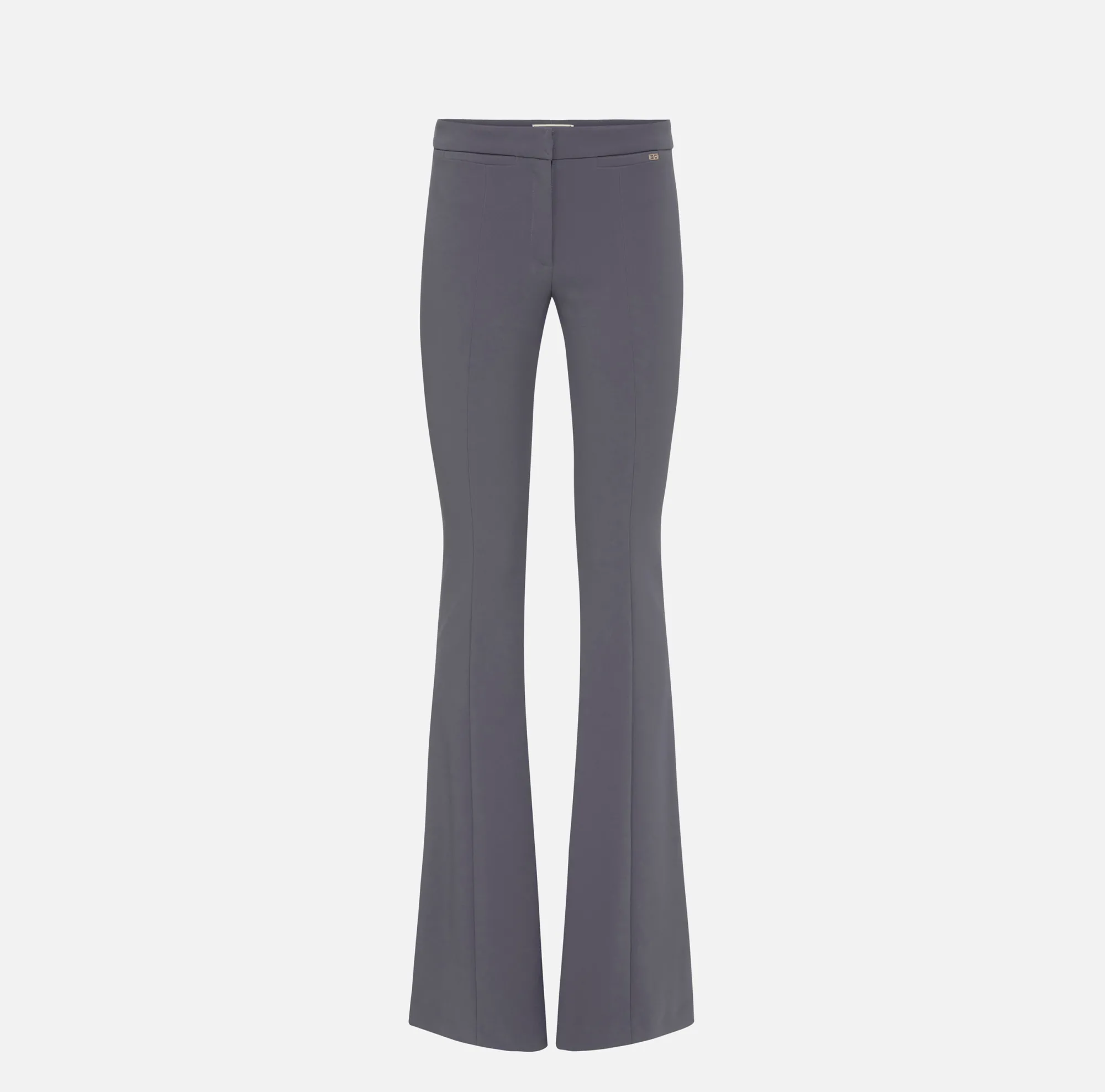 Elisabetta Franchi Pantalone A Zampa In Crepe Leggero^ Tailleur