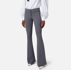 Elisabetta Franchi Pantalone A Zampa In Crepe Leggero^ Tailleur