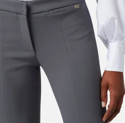 Elisabetta Franchi Pantalone A Zampa In Crepe Leggero^ Tailleur