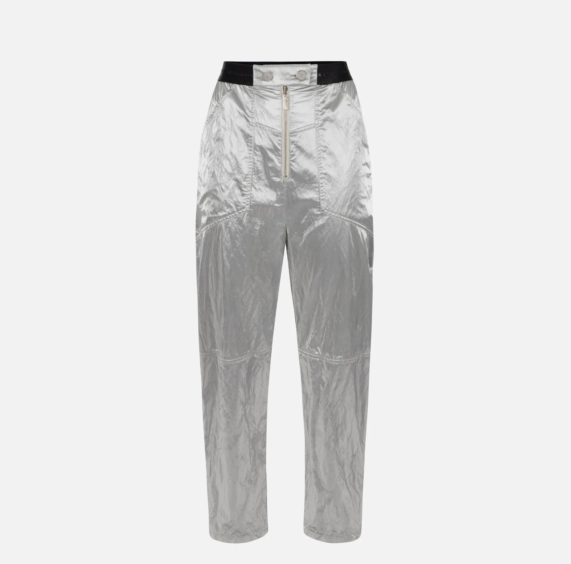 Elisabetta Franchi Pantalone Boyfriend In Viscosa Metallizzata^ Pantaloni E Shorts