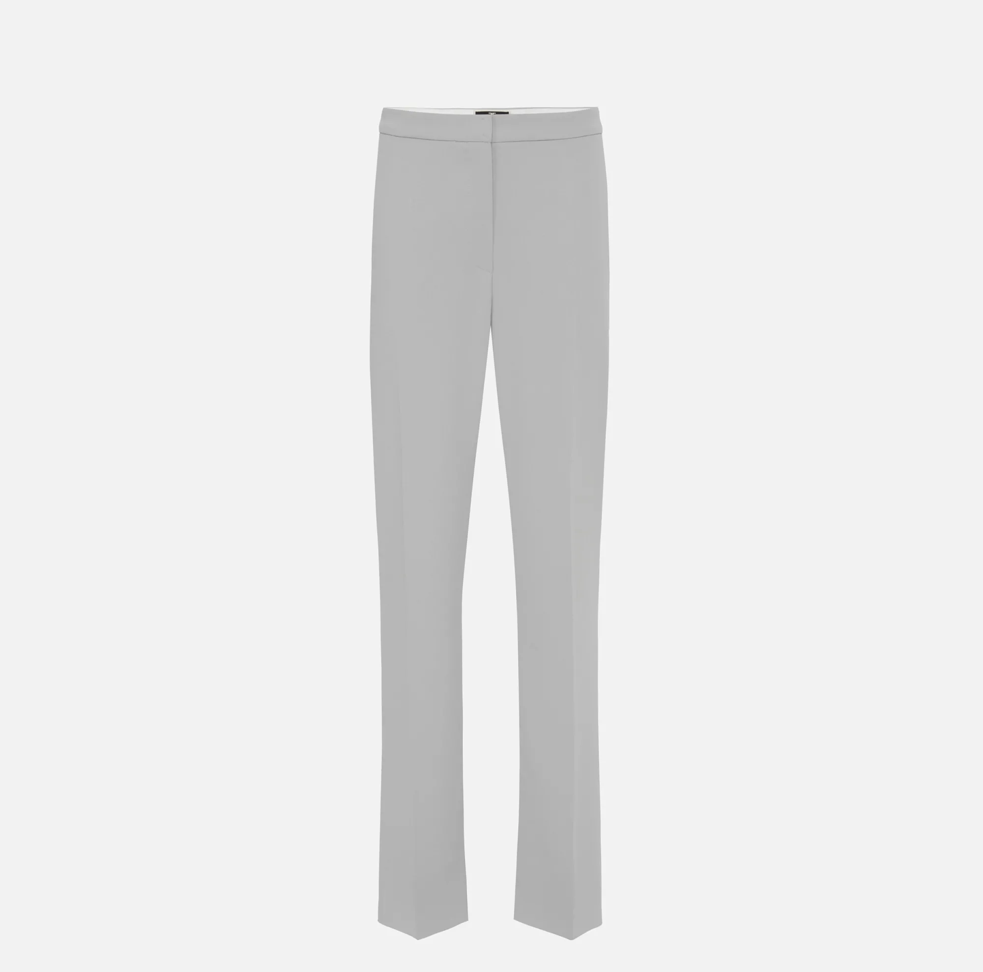 Elisabetta Franchi Pantalone Dritto In Crepe Leggero Con Spacchi^ Pantaloni E Shorts