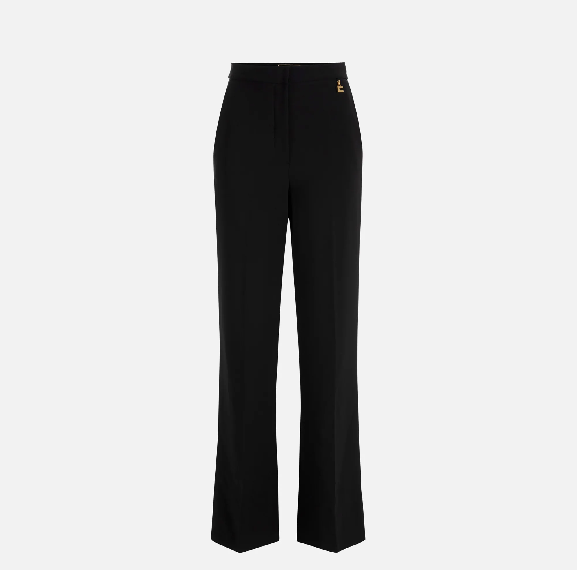 Elisabetta Franchi Pantalone Dritto In Crepe Leggero Con Charms^ Pantaloni E Shorts