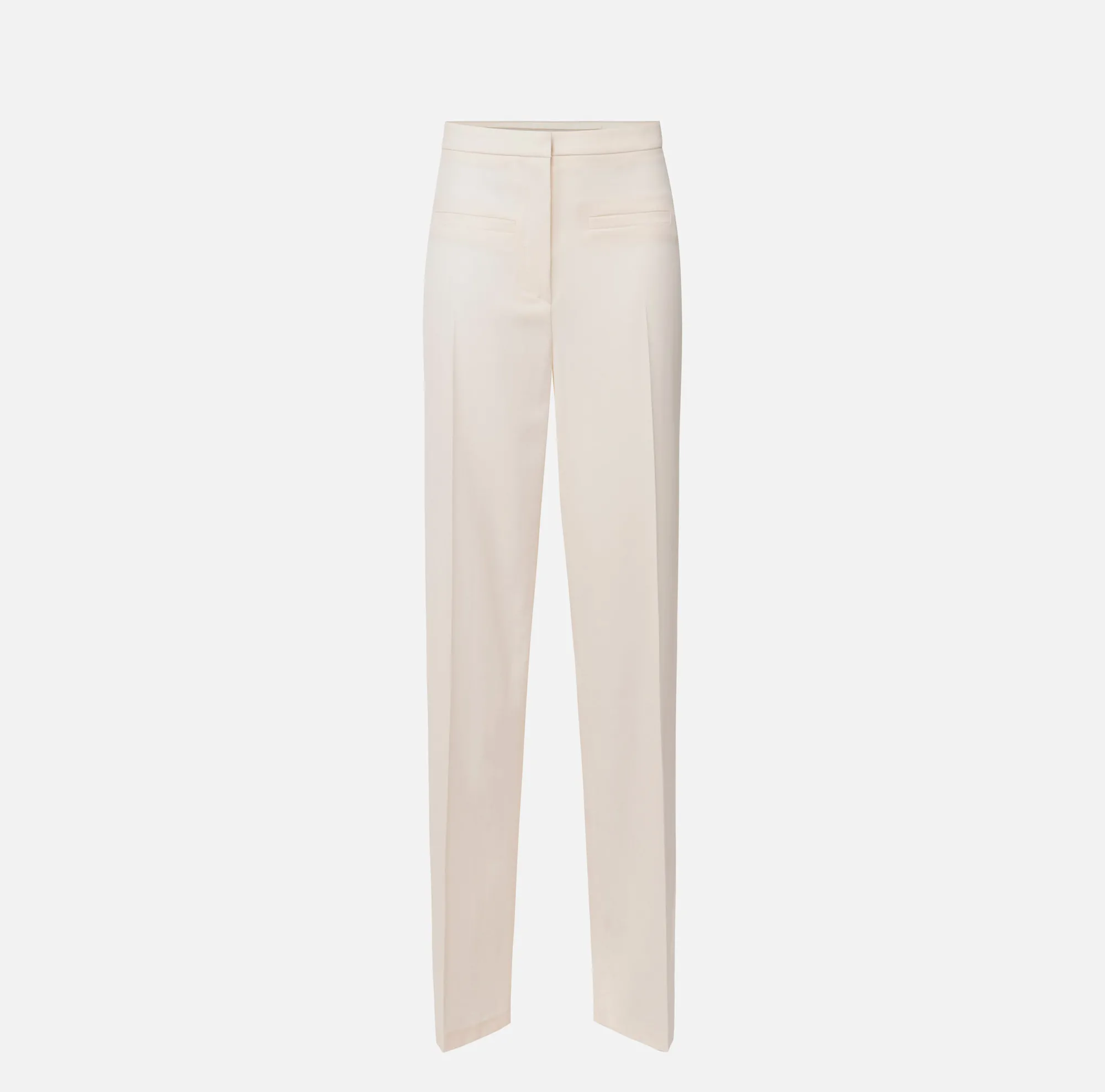 Elisabetta Franchi Pantalone Dritto In Fresco Di Lana Con Inserto Laterale^ Pantaloni E Shorts