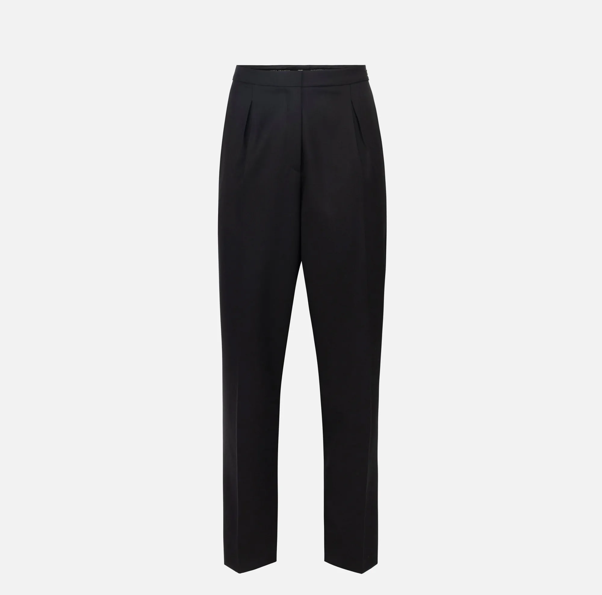Elisabetta Franchi Pantalone Dritto In Fresco Lana Con Pinces^ Pantaloni E Shorts