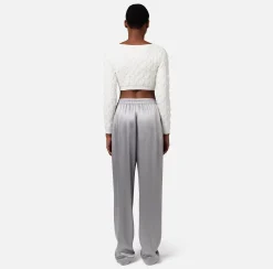 Elisabetta Franchi Pantalone Jogger In Crepe Di Raso^ Pantaloni E Shorts