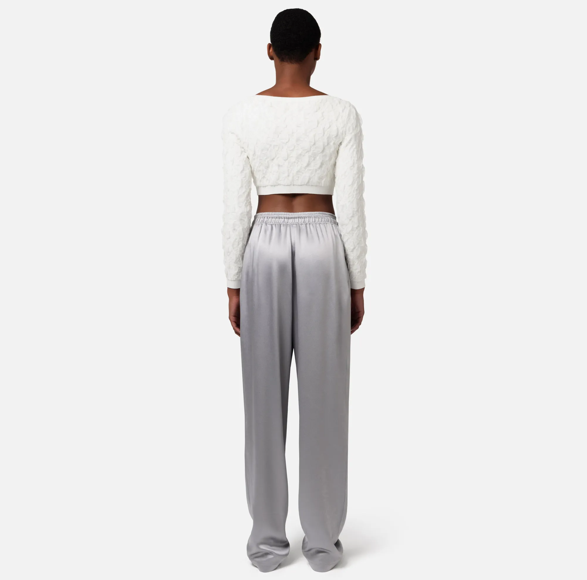 Elisabetta Franchi Pantalone Jogger In Crepe Di Raso^ Pantaloni E Shorts
