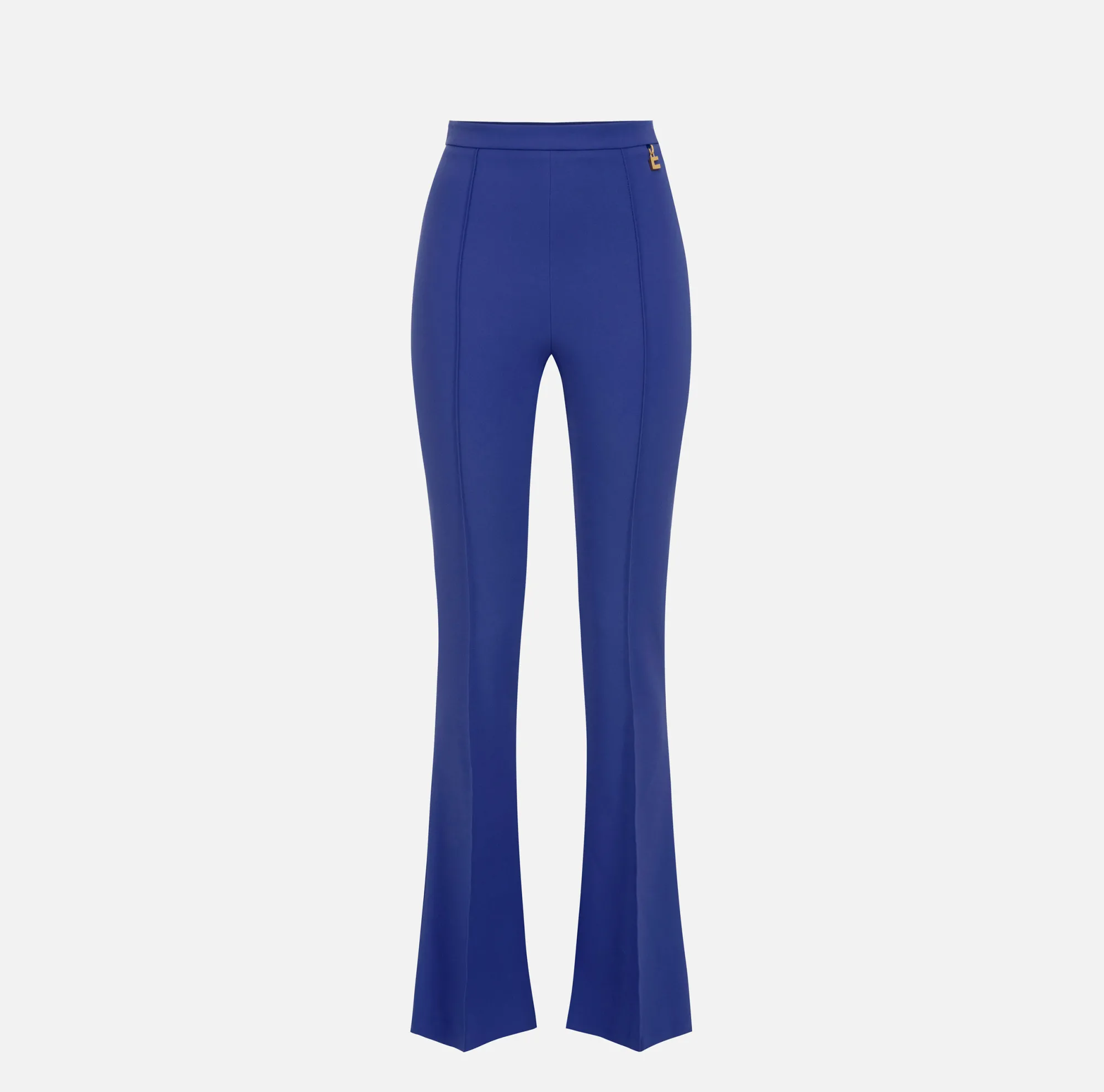 Elisabetta Franchi Pantalone Palazzo In Crepe Stretch Con Charms^ Pantaloni E Shorts