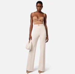 Elisabetta Franchi Pantalone Palazzo In Crepe Stretch^ Pantaloni E Shorts