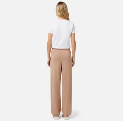Elisabetta Franchi Pantalone Palazzo In Viscosa Con Bande Logate^ Pantaloni E Shorts