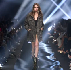 Elisabetta Franchi Parka Over In Denim^ Giacche & Trench