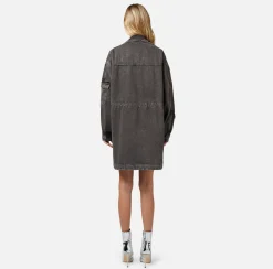 Elisabetta Franchi Parka Over In Denim^ Giacche & Trench