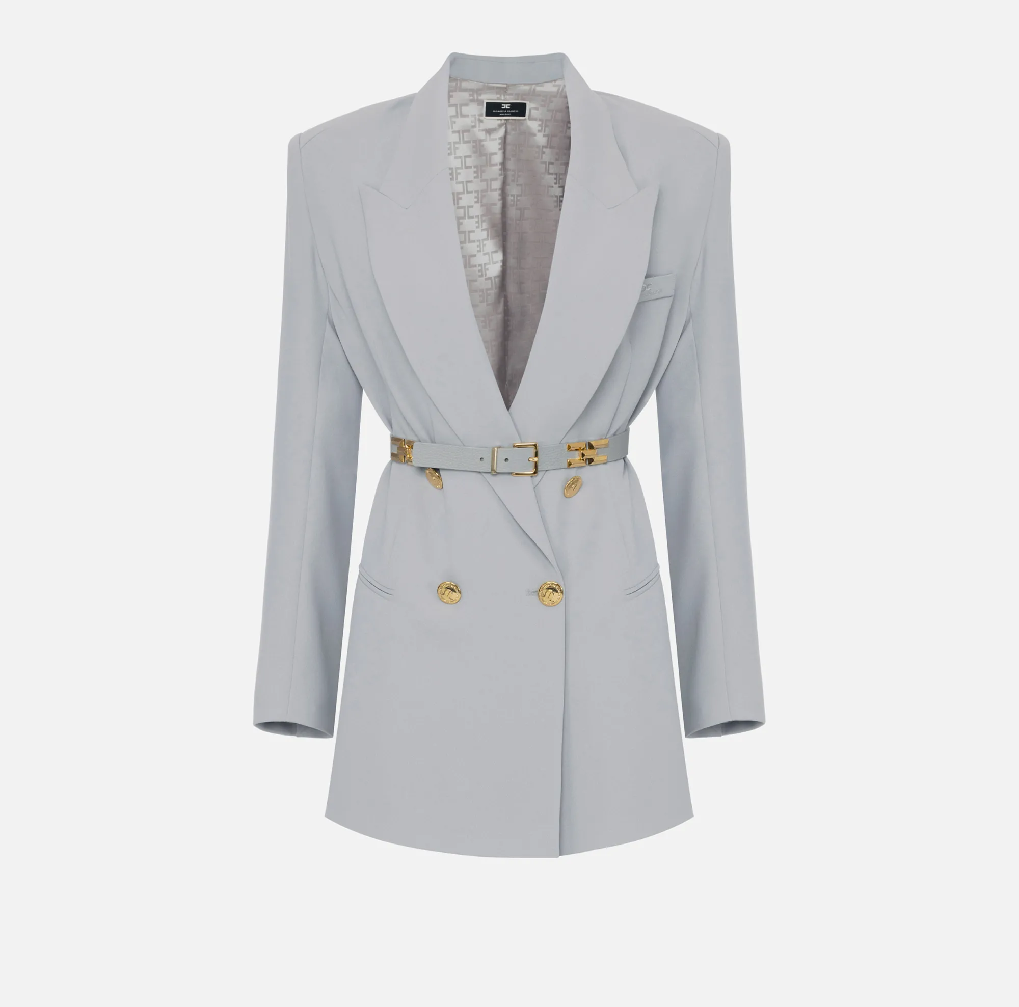 Elisabetta Franchi Robe-Manteau In Crepe Con Cintura^ Abiti