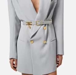 Elisabetta Franchi Robe-Manteau In Crepe Con Cintura^ Abiti