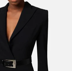 Elisabetta Franchi Robe-Manteau In Crepe Con Cut Out Posteriore^ Abiti