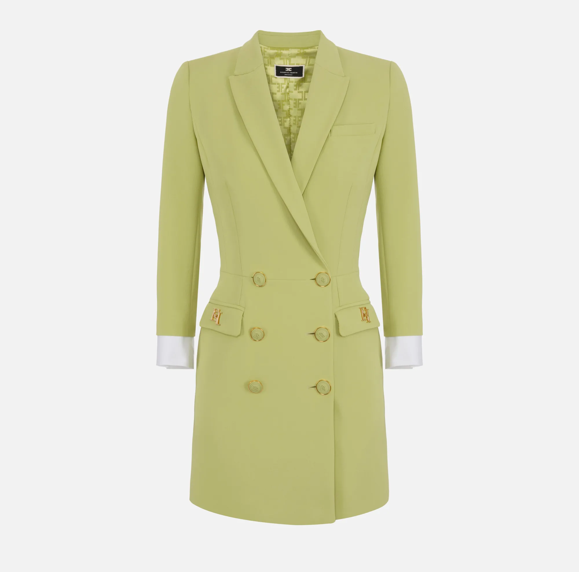 Elisabetta Franchi Robe Manteau In Crepe Stretch^ Abiti