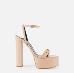 Elisabetta Franchi Sandali In Pelle Con Plateau^ Sandali