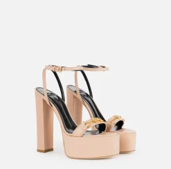 Elisabetta Franchi Sandali In Pelle Con Plateau^ Sandali