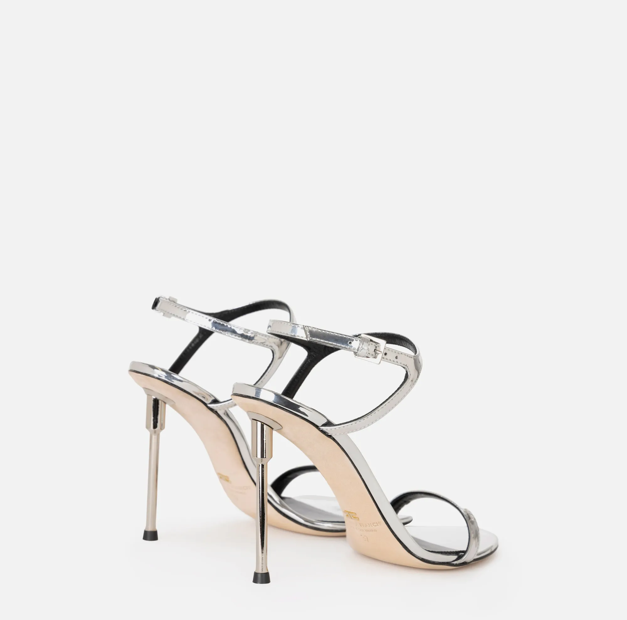 Elisabetta Franchi Sandali In Pelle Metallizzata^ Sandali