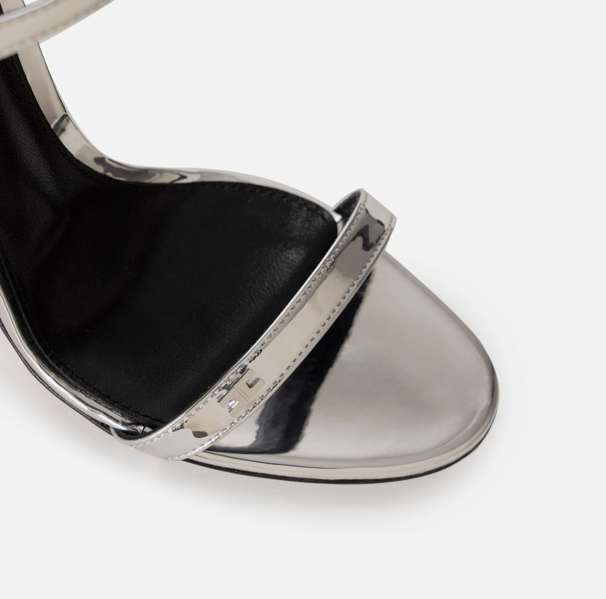 Elisabetta Franchi Sandali In Pelle Metallizzata^ Sandali
