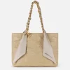 Elisabetta Franchi Shopper Grande Con Catena Foulard^ Borse A Spalla