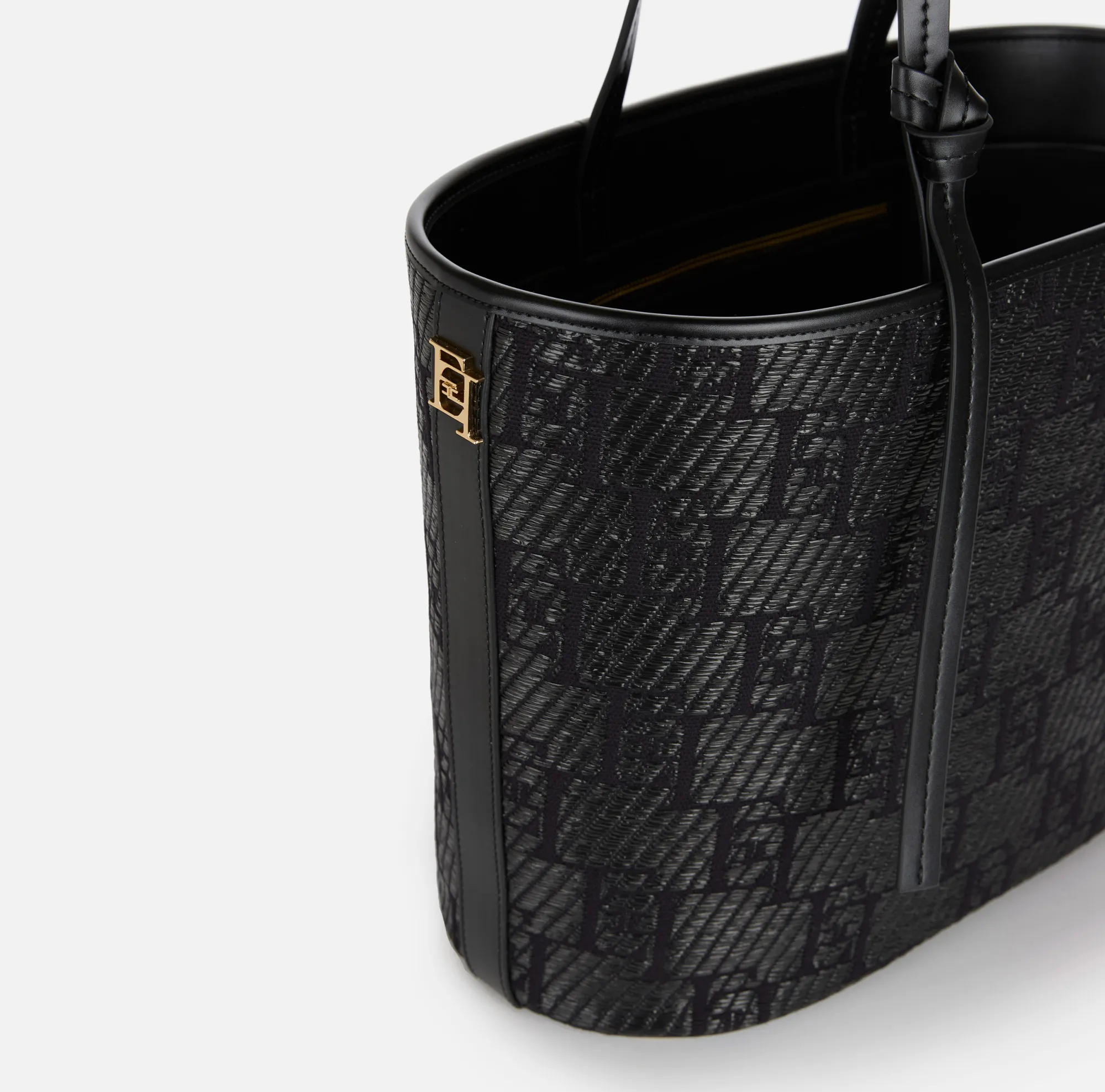 Elisabetta Franchi Shopper In Tessuto Jacquard^ Borse A Mano