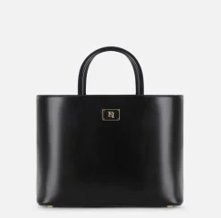 Elisabetta Franchi Shopper Media Con Placca Smaltata^ Borse A Mano