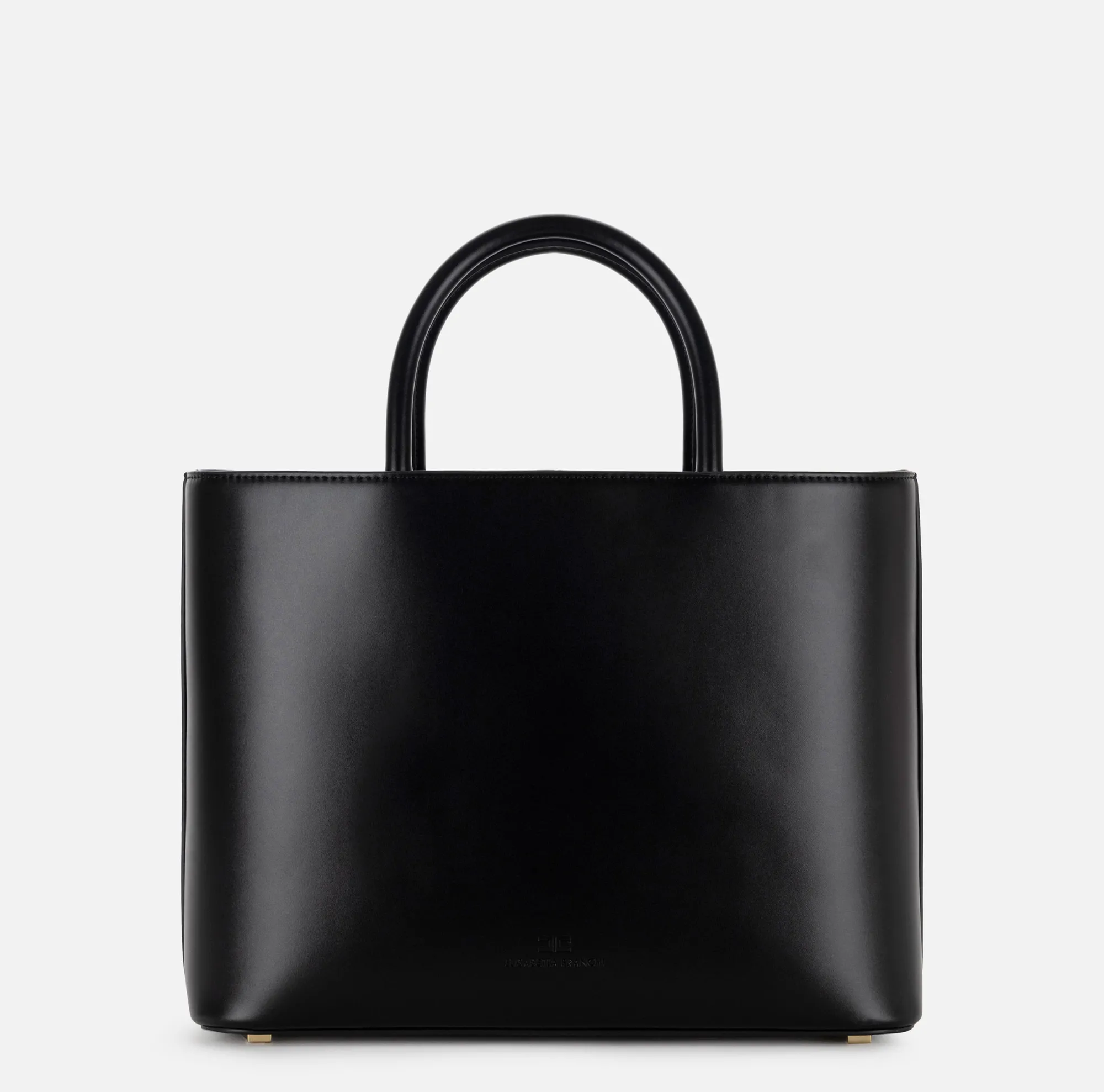Elisabetta Franchi Shopper Media Con Placca Smaltata^ Borse A Mano