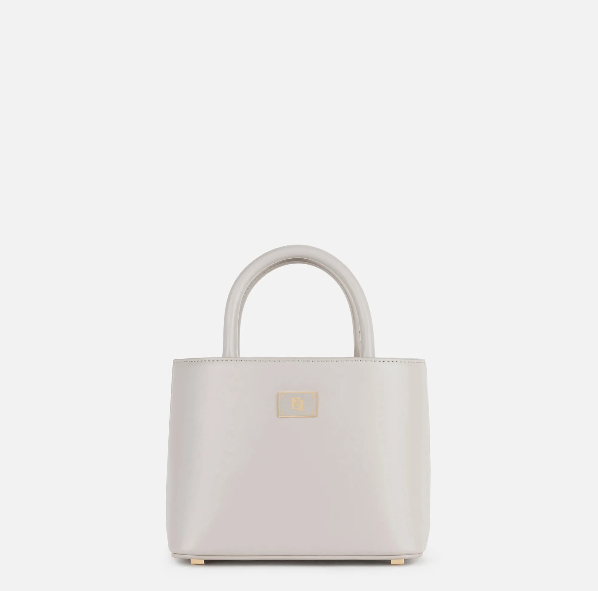 Elisabetta Franchi Shopper Piccola Con Placca Smaltata^ Borse A Mano