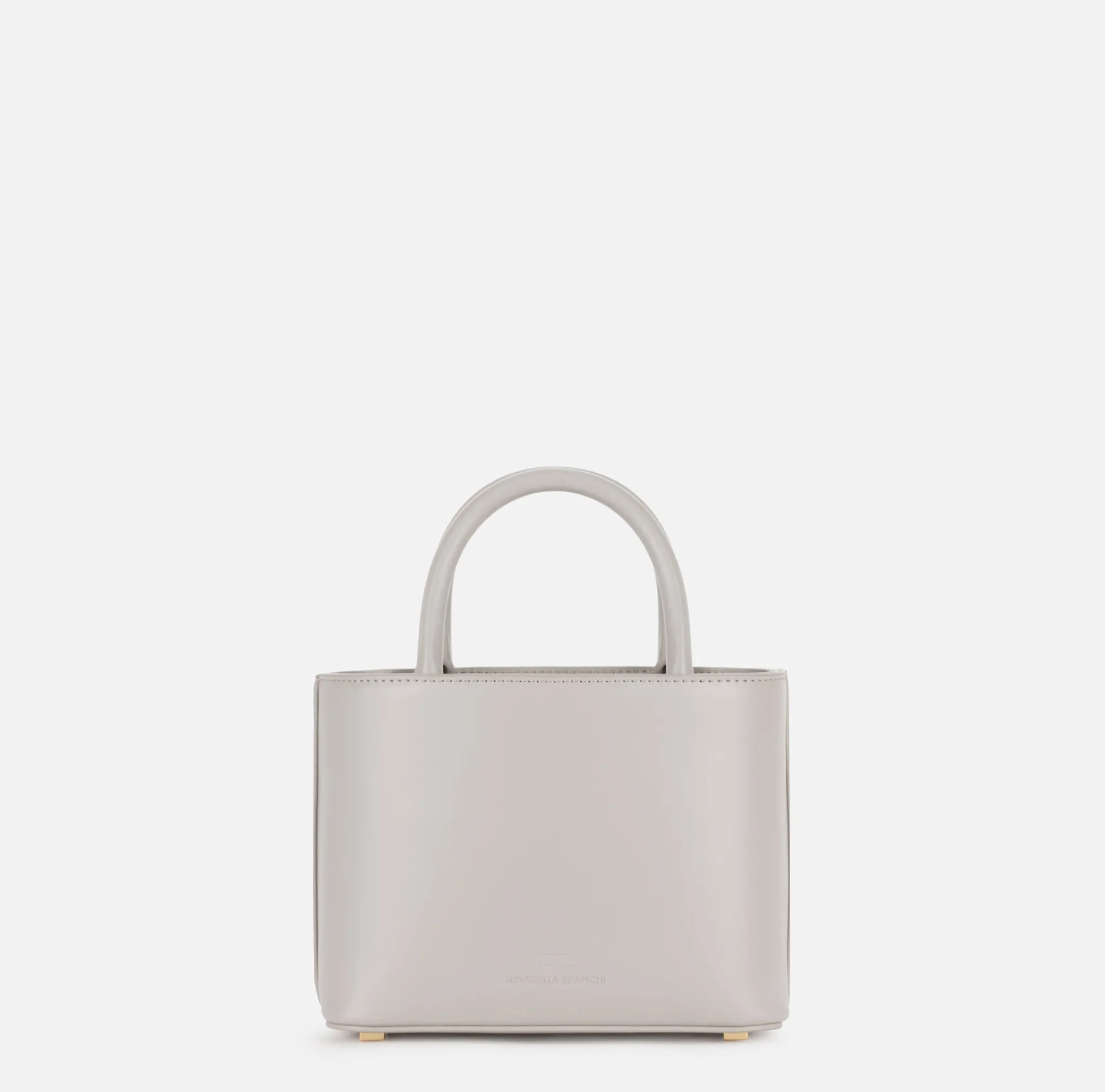 Elisabetta Franchi Shopper Piccola Con Placca Smaltata^ Borse A Mano