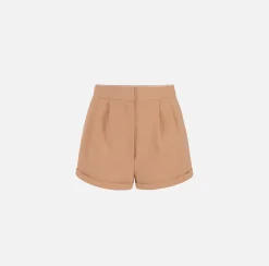 Elisabetta Franchi Shorts In Crepe Con Pinces^ Pantaloni E Shorts