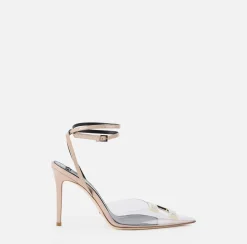 Elisabetta Franchi Slingback In Vernice E Pvc Con Logo Strass^ Decollete