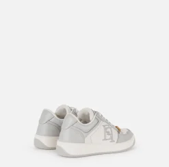 Elisabetta Franchi Sneakers In Pelle Con Logo Ricamato^ Sneakers E Scarpe Basse