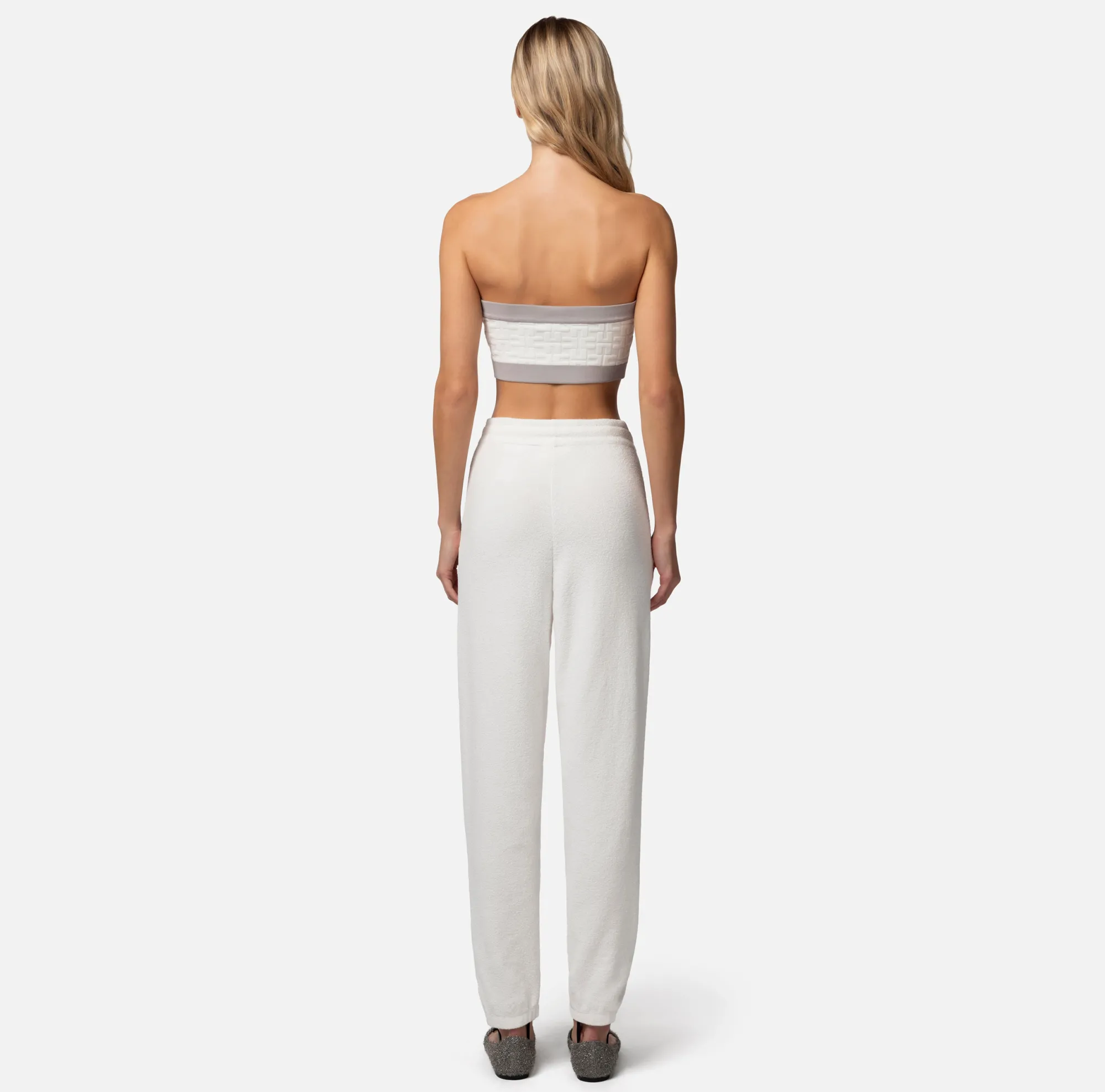 Elisabetta Franchi Top A Fascia In Viscosa Embossed^ Top, T-Shirt & Body
