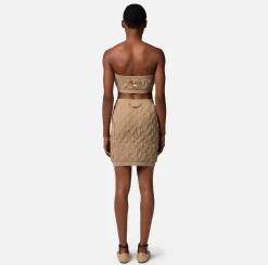 Elisabetta Franchi Top A Fascia In Viscosa Goffrato^ Top, T-Shirt & Body