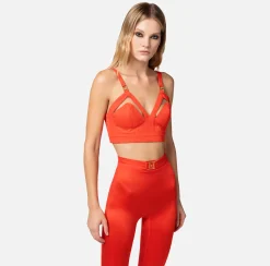 Elisabetta Franchi Top Bustier In Cotone Con Cut Out^ Top, T-Shirt & Body