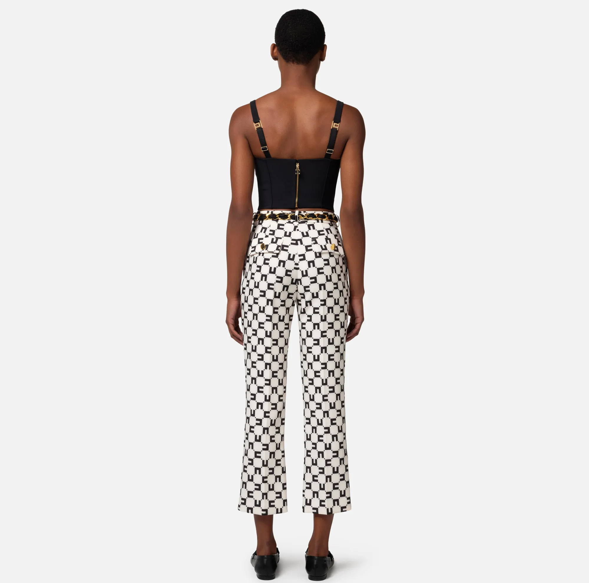 Elisabetta Franchi Top Bustier In Crepe Stretch Con Ricamo^ Top, T-Shirt & Body