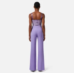 Elisabetta Franchi Top Bustier In Tulle Logo^ Top, T-Shirt & Body