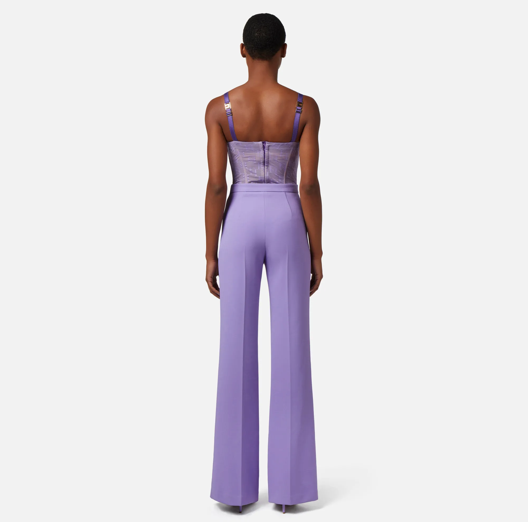Elisabetta Franchi Top Bustier In Tulle Logo^ Top, T-Shirt & Body